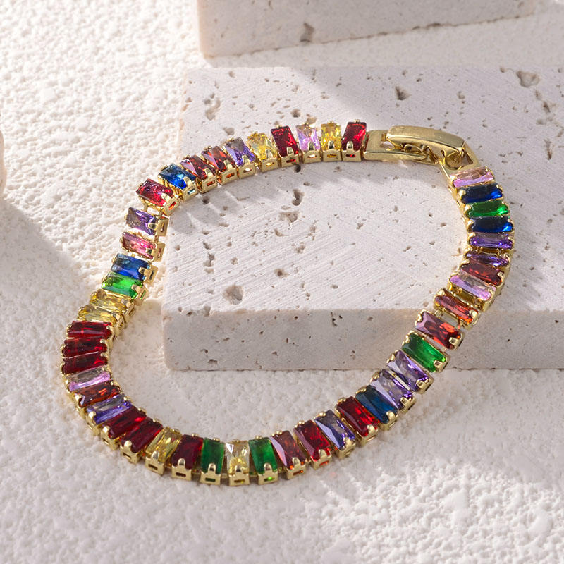 Astria Rainbow Luxe Tennis Bracelet