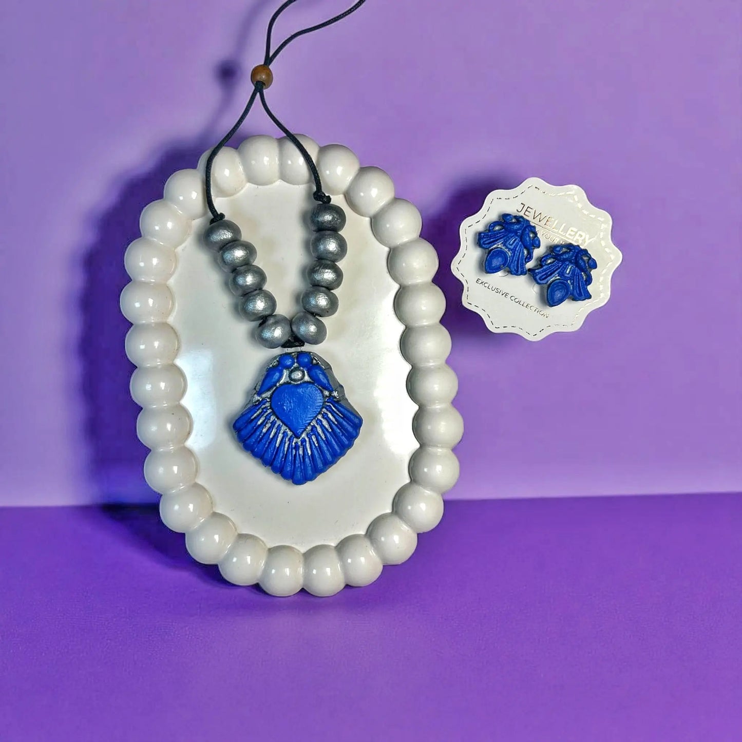 Mrritika Oceanic Blue Jewelry Set Handmade Ethnic ASTRIA JEWELLERY