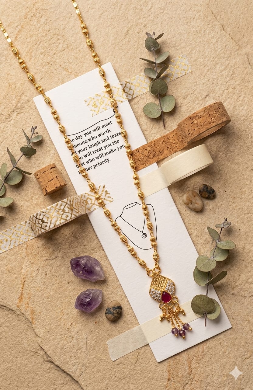 Astria Ruby Elegance Designer Mangalsutra