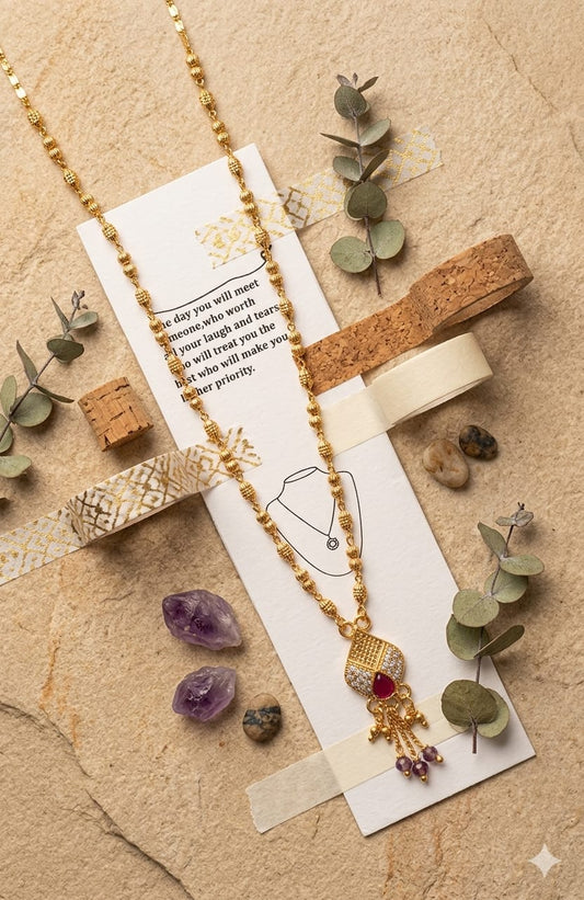 Astria Ruby Elegance Designer Mangalsutra