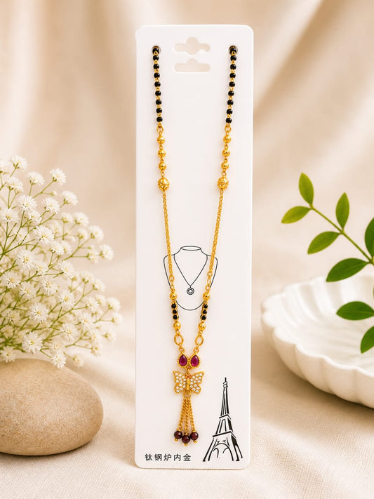 Astria Butterfly Ruby Grace Mangalsutra