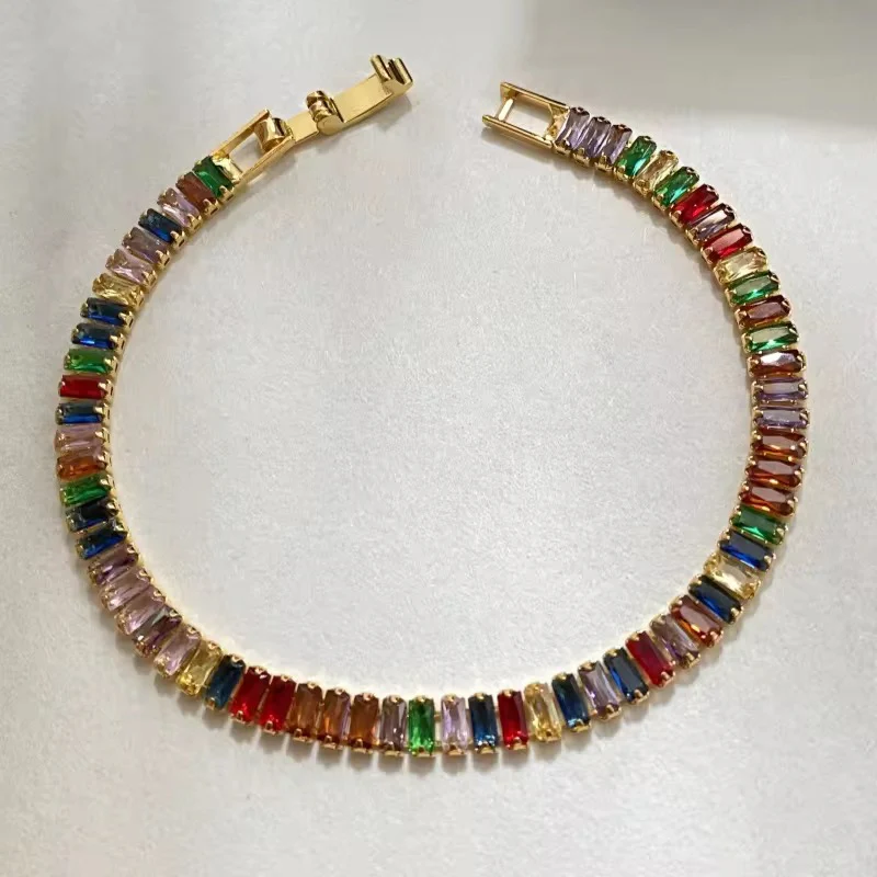 Astria Rainbow Luxe Tennis Bracelet