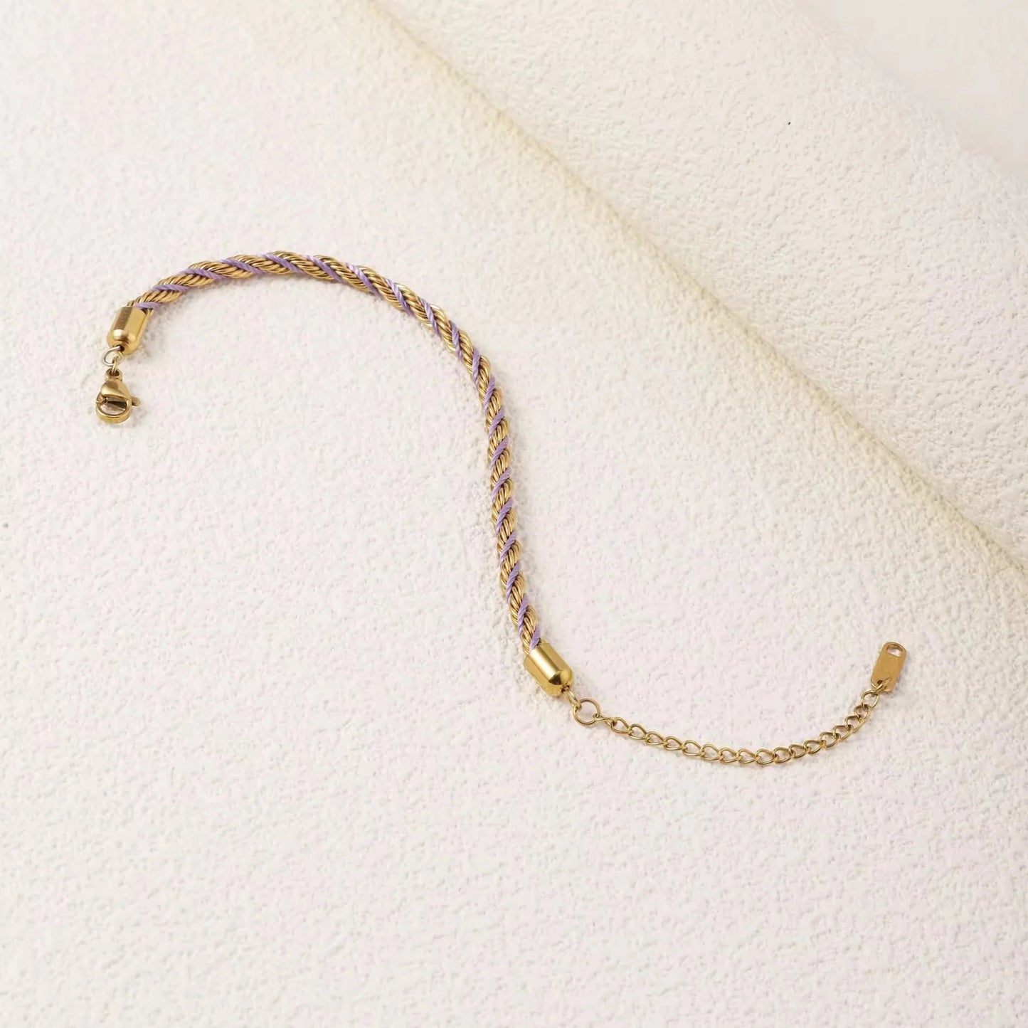 Violet Harmony Twisted Bracelet