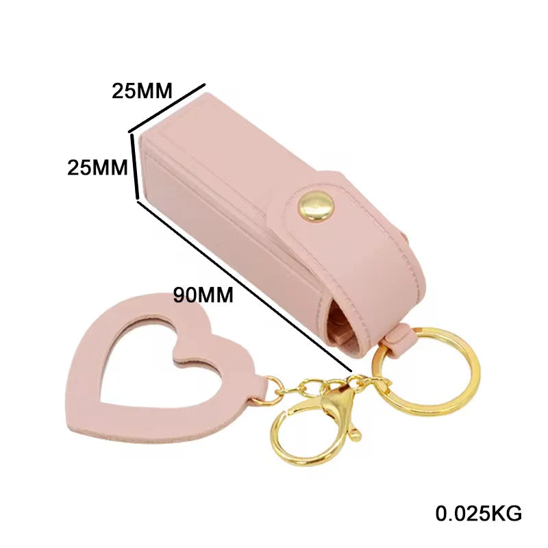 Blush Luxe Mirror & Lipstick Keychain Astria Jewellery