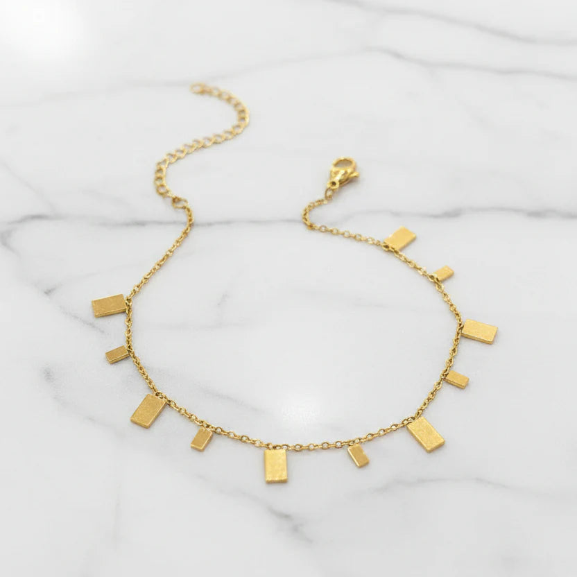 Modern Muse Gold Anklet Astria Jewellery