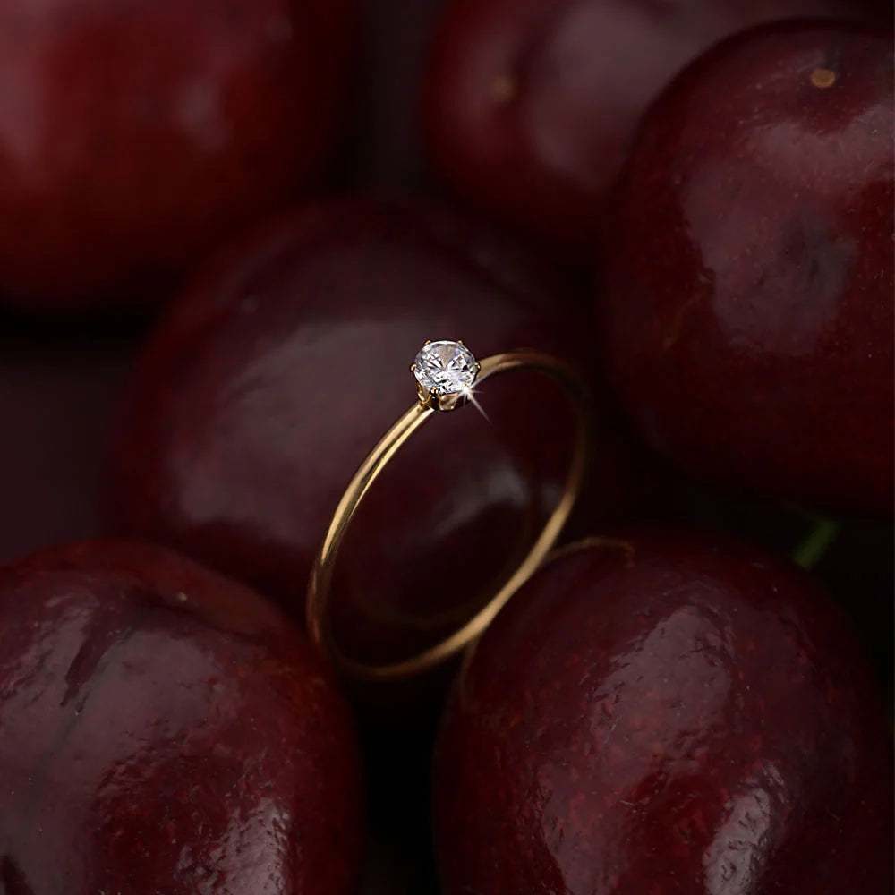 Astria Mini Solitaire Ring