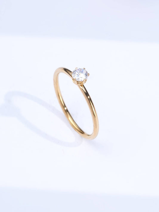 Astria Mini Solitaire Ring