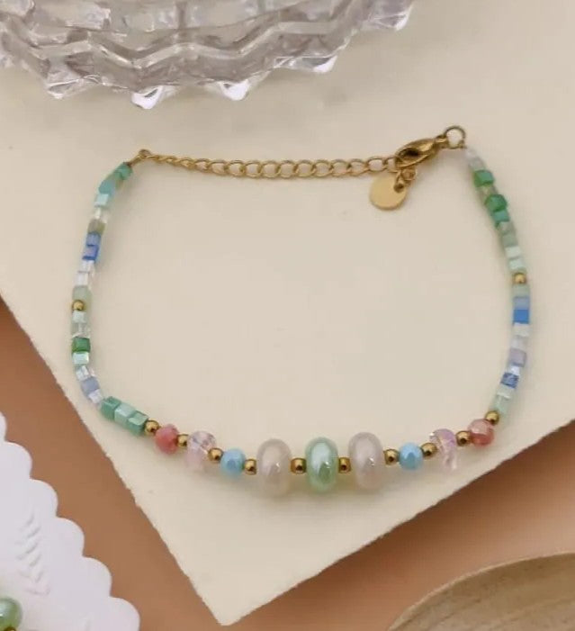 Astria Seafoam Charm Bracelet