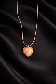 Eternal Blush Heart Necklace