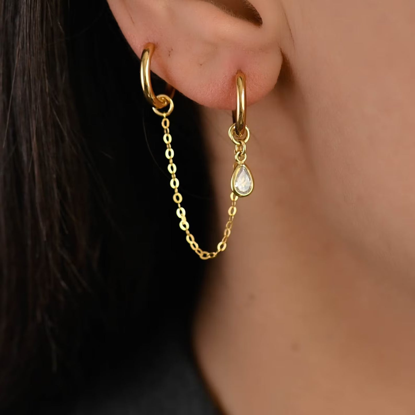Astria Whisper Chain Earrings