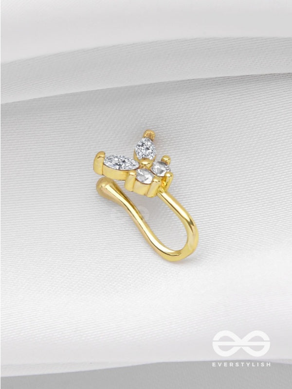 Butterfly Bloom Crystal Nose Pin