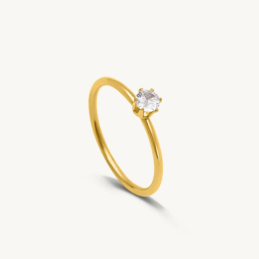Astria Mini Solitaire Ring