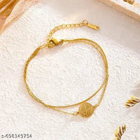 Gold-Plated Layered Bracelet for Women | Minimal Charm Chain Bracelet Astria Jewellery